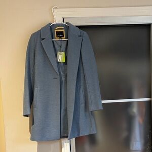 Sam Edelman Blue Wool Trench Coat